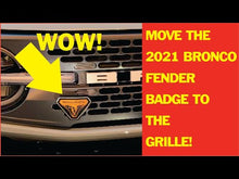 Load and play video in Gallery viewer, Ford Bronco Badge Relocation Kit
