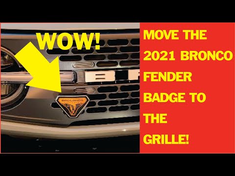Ford Bronco Badge Relocation Kit